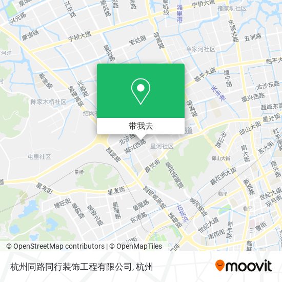 杭州同路同行装饰工程有限公司地图