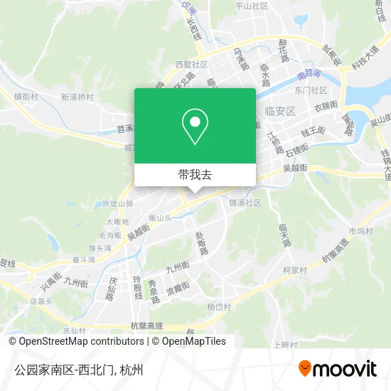 公园家南区-西北门地图
