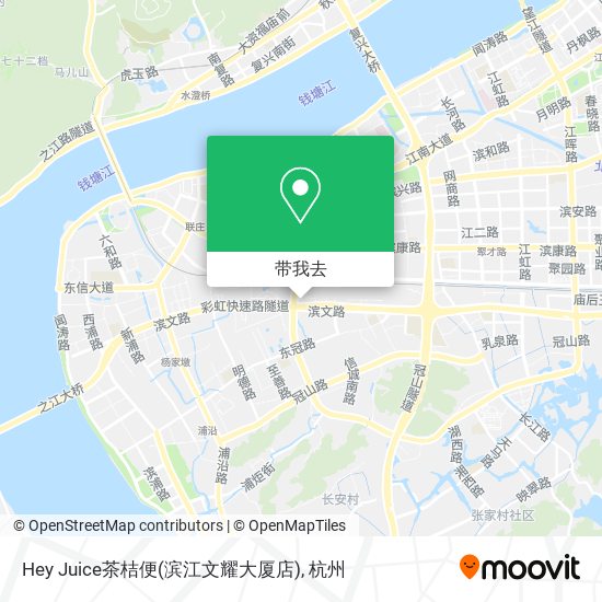 Hey Juice茶桔便(滨江文耀大厦店)地图