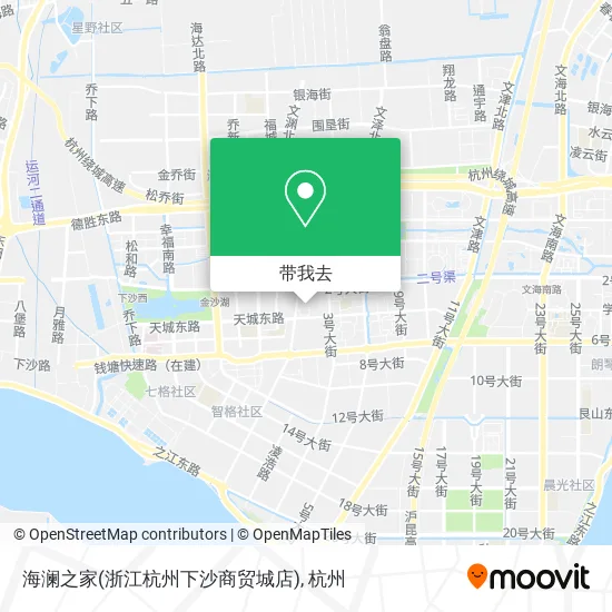 海澜之家(浙江杭州下沙商贸城店)地图