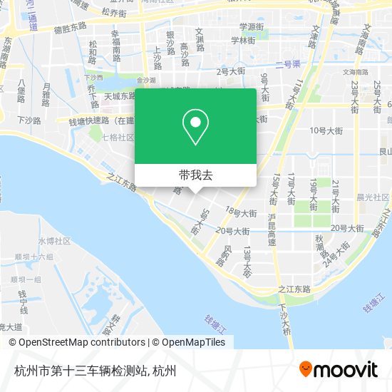 杭州市第十三车辆检测站地图