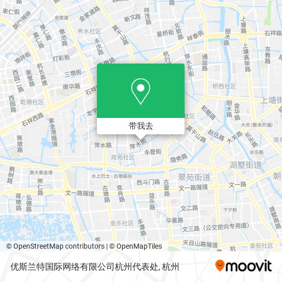 优斯兰特国际网络有限公司杭州代表处地图