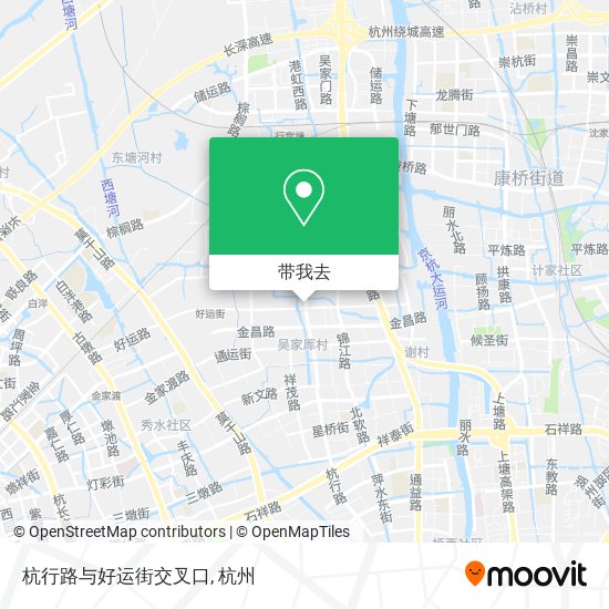 杭行路与好运街交叉口地图