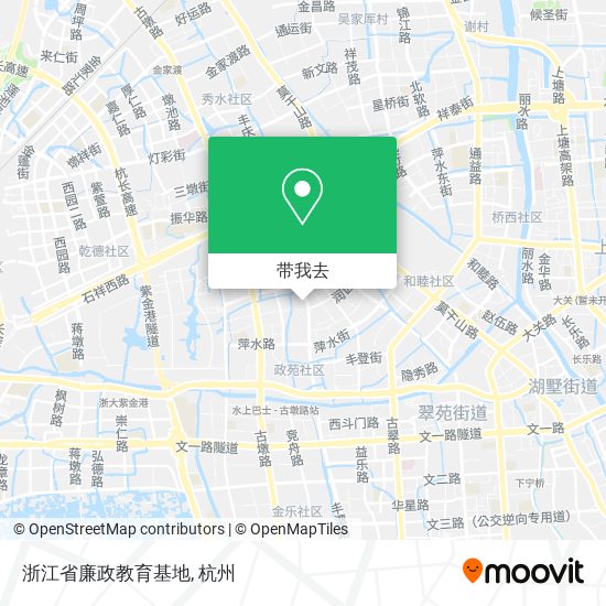 浙江省廉政教育基地地图