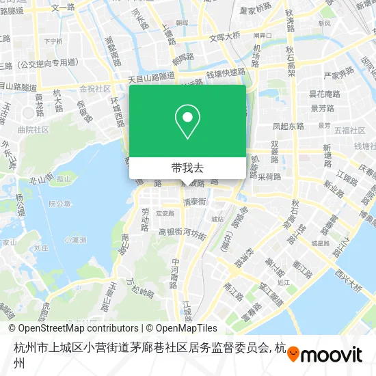 杭州市上城区小营街道茅廊巷社区居务监督委员会地图
