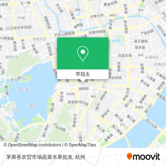茅廊巷农贸市场蔬菜水果批发地图