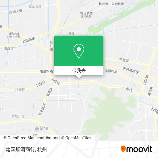 建国烟酒商行地图