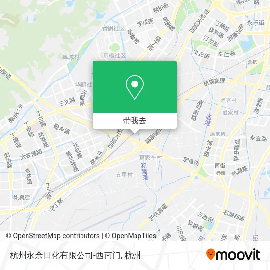 杭州永余日化有限公司-西南门地图