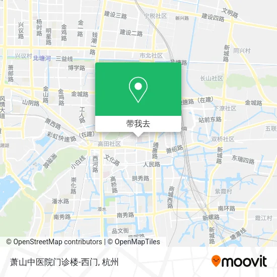 萧山中医院门诊楼-西门地图