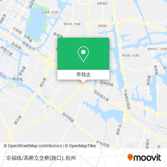 京福线/高桥立交桥(路口)地图