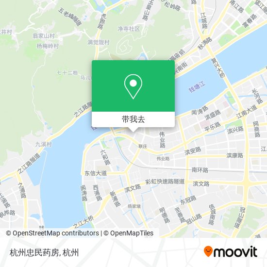 杭州忠民药房地图