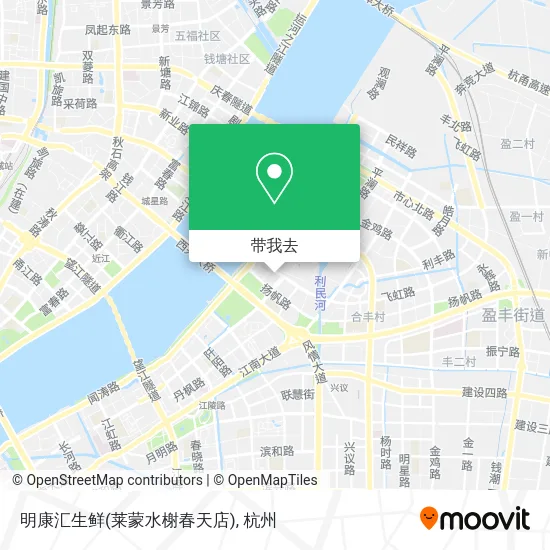 明康汇生鲜(莱蒙水榭春天店)地图