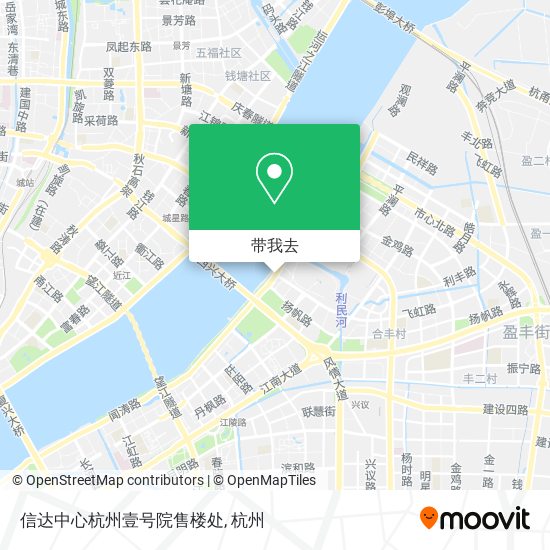 信达中心杭州壹号院售楼处地图