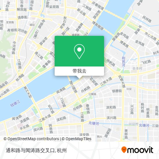 通和路与闻涛路交叉口地图