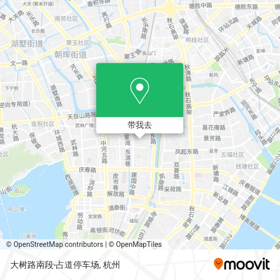 大树路南段-占道停车场地图
