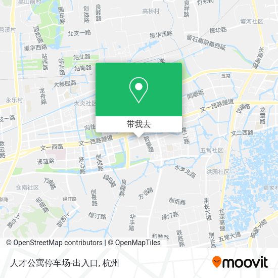 人才公寓停车场-出入口地图