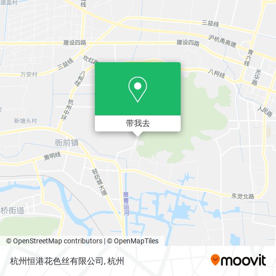 杭州恒港花色丝有限公司地图