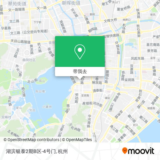 湖滨银泰2期B区-4号门地图