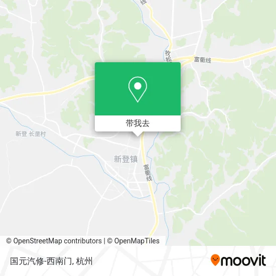 国元汽修-西南门地图