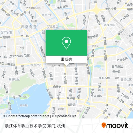 浙江体育职业技术学院-东门地图