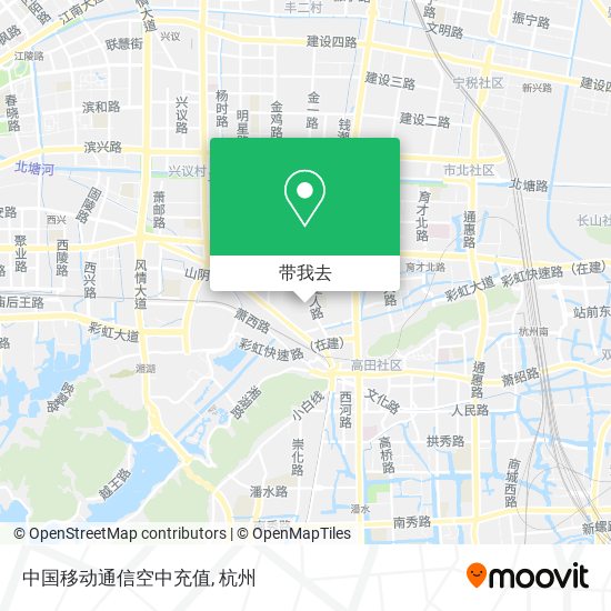 中国移动通信空中充值地图