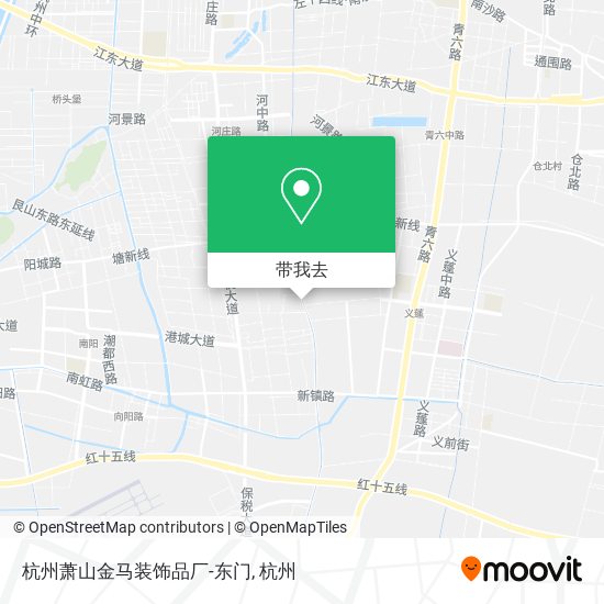 杭州萧山金马装饰品厂-东门地图