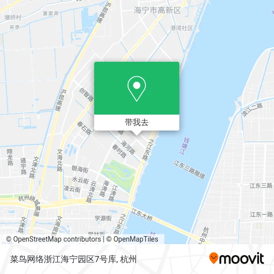 菜鸟网络浙江海宁园区7号库地图