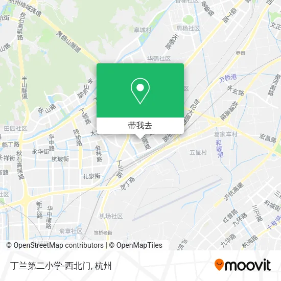 丁兰第二小学-西北门地图