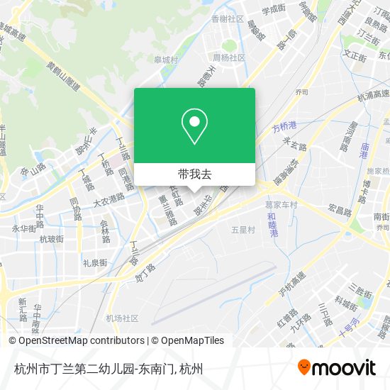 杭州市丁兰第二幼儿园-东南门地图