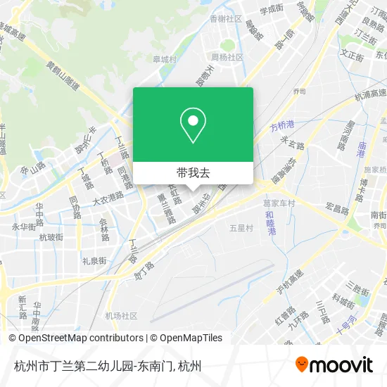 杭州市丁兰第二幼儿园-东南门地图