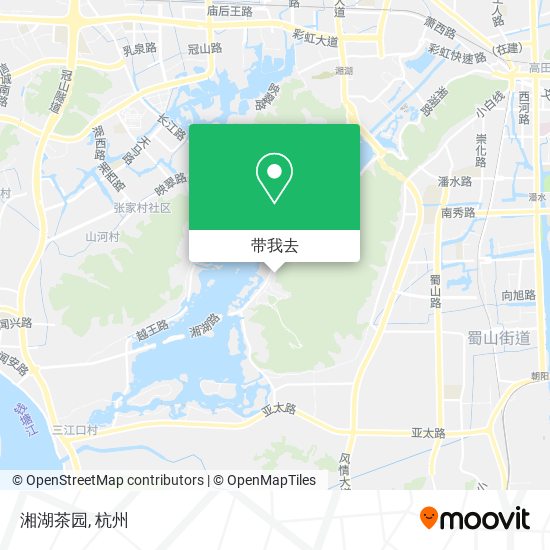 湘湖茶园地图