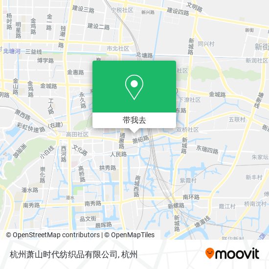 杭州萧山时代纺织品有限公司地图