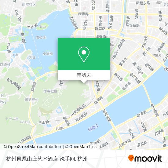 杭州凤凰山庄艺术酒店-洗手间地图