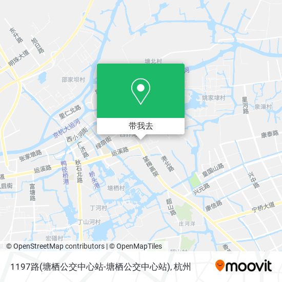 1197路(塘栖公交中心站-塘栖公交中心站)地图