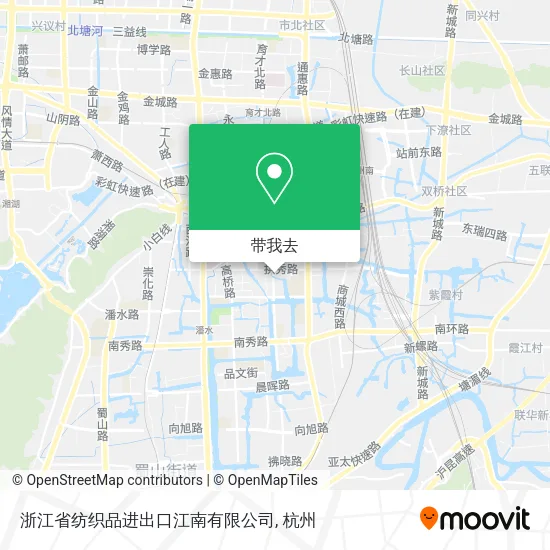 浙江省纺织品进出口江南有限公司地图