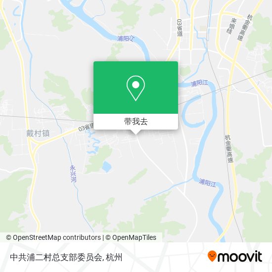 中共浦二村总支部委员会地图