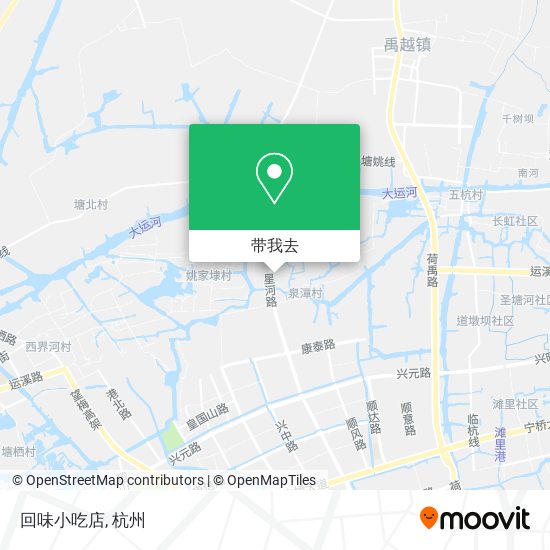 回味小吃店地图