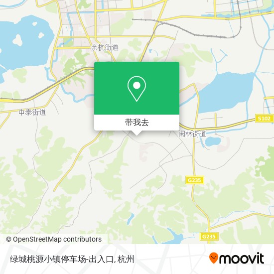 绿城桃源小镇停车场-出入口地图