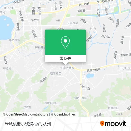 绿城桃源小镇溪桂轩地图