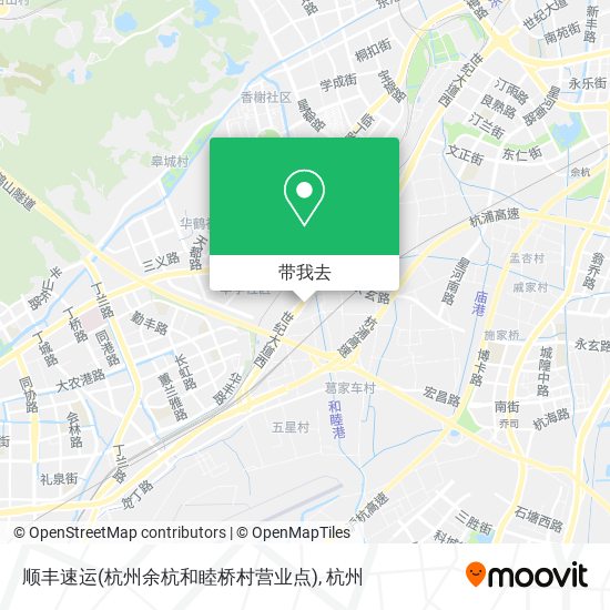 顺丰速运(杭州余杭和睦桥村营业点)地图
