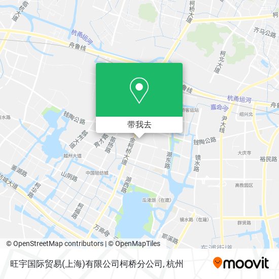 旺宇国际贸易(上海)有限公司柯桥分公司地图