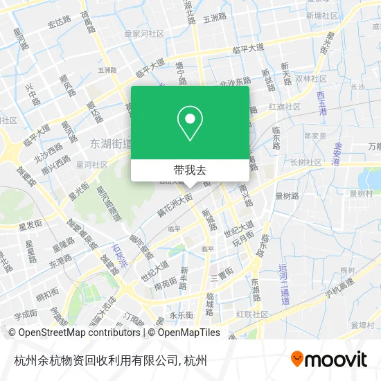 杭州余杭物资回收利用有限公司地图