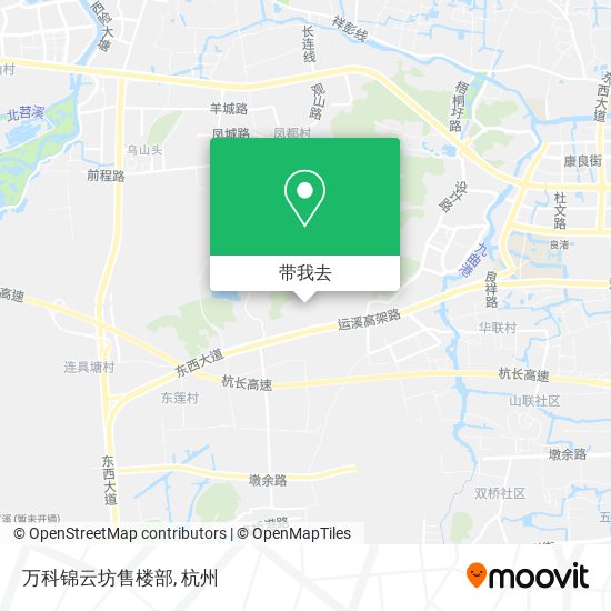 万科锦云坊售楼部地图
