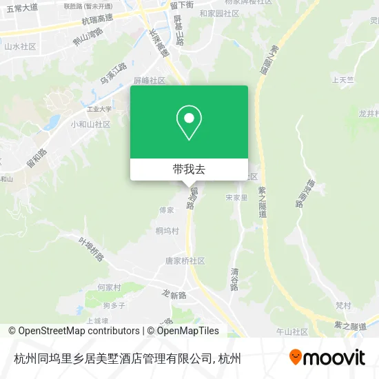 杭州同坞里乡居美墅酒店管理有限公司地图