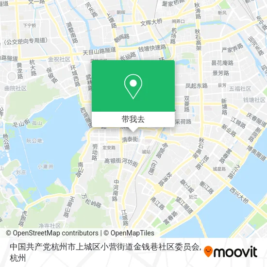 中国共产党杭州市上城区小营街道金钱巷社区委员会地图