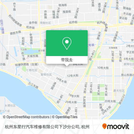 杭州东星行汽车维修有限公司下沙分公司地图