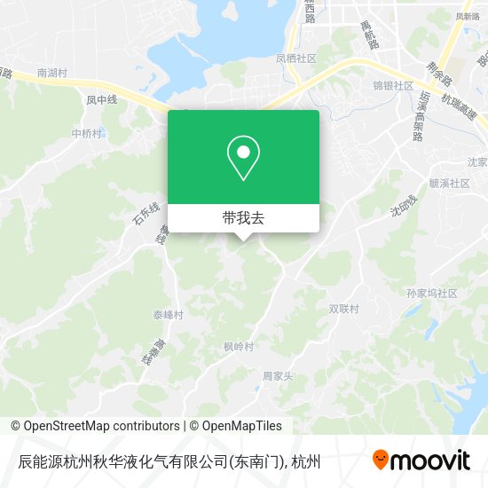 辰能源杭州秋华液化气有限公司(东南门)地图