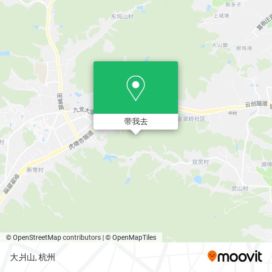 大爿山地图