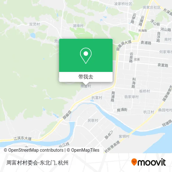 周富村村委会-东北门地图