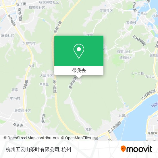 杭州五云山茶叶有限公司地图